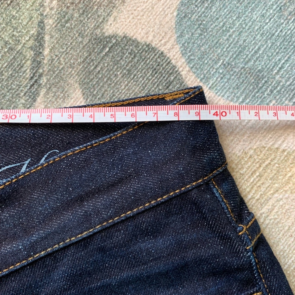 FH. Jean Co. hand made selvage indigo high end jeans 32W 32L but actually 30W - Picture 12 of 16
